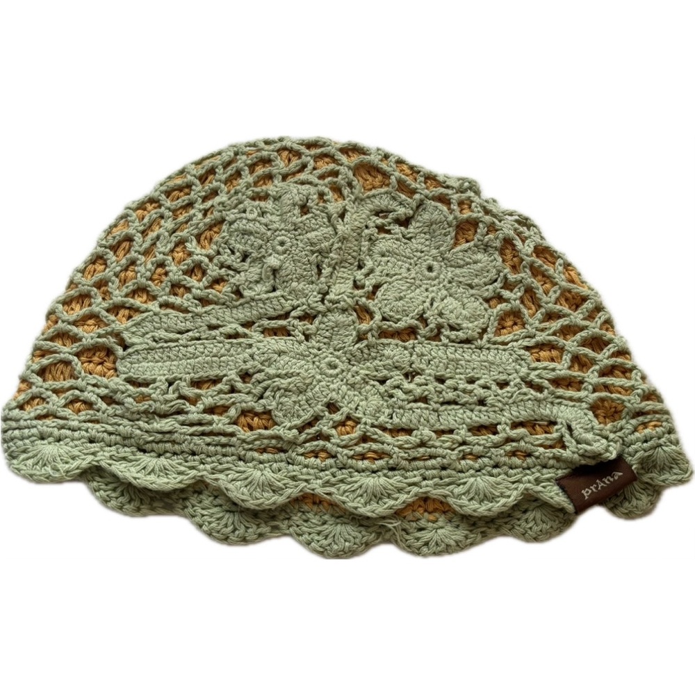 Prana Sage Green Crochet Women's Hat